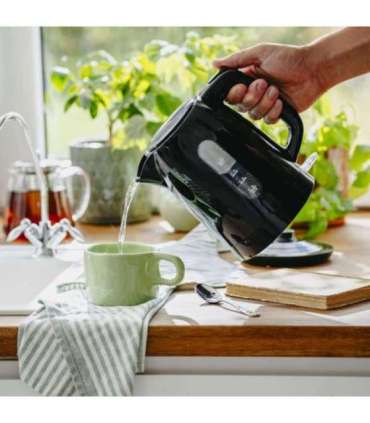 Adler Kettle AD 1380b Electric 2200 W 1 L Polypropylene 360° rotational base Black