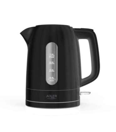 Adler Kettle AD 1380b Electric 2200 W 1 L Polypropylene 360° rotational base Black