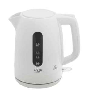 Adler Kettle AD 1380w Electric 2200 W 1 L Polypropylene 360° rotational base White