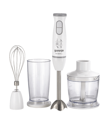 Gorenje Blender HBC564QW Hand Blender 560 W Jar material Plastic Jar capacity 0.5 L Chopper White