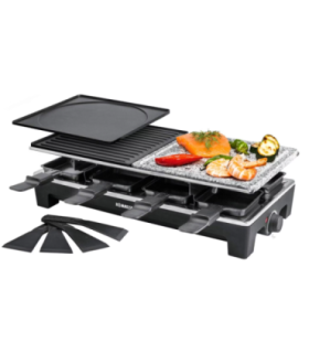 Rommelsbacher RCS 1350 raclette grill black/stainless steel Rommelsbacher