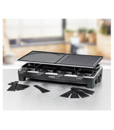Rommelsbacher RCS 1350 raclette grill black/stainless steel Rommelsbacher