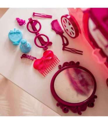 WOOPIE Salon Piękności Urody Toaletka na Kółkach Wózek Wlizka 31 akc. 4w1