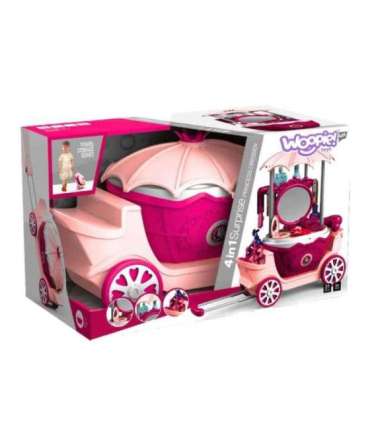 WOOPIE Salon Piękności Urody Toaletka na Kółkach Wózek Wlizka 31 akc. 4w1