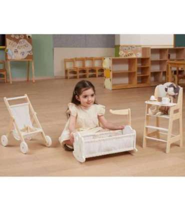 VIGA PolarB деревянная коляска для кукол