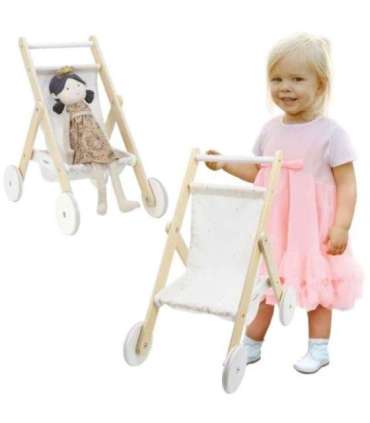 VIGA PolarB деревянная коляска для кукол