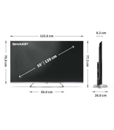 Sharp 4K Ultra HD QLED MiniLED TV 55JP7265E 55 Google TV UHD