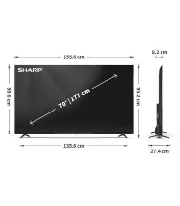 Sharp 70HP5265E 70 Smart TV Google TV UHD
