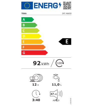 Integreeritav nõudepesumasin Teka DFI46650