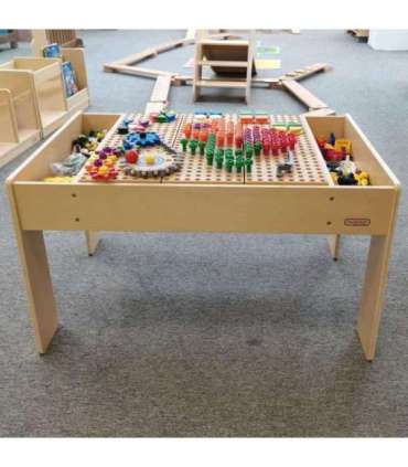 MASTERKIDZ Drewniany Stół Edukacyjny + AKCESORIA STEM WALL