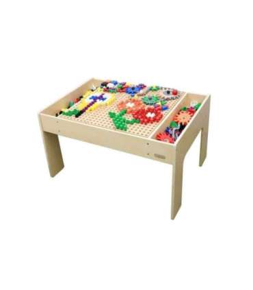 MASTERKIDZ Drewniany Stół Edukacyjny + AKCESORIA STEM WALL