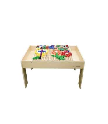 MASTERKIDZ Drewniany Stół Edukacyjny + AKCESORIA STEM WALL