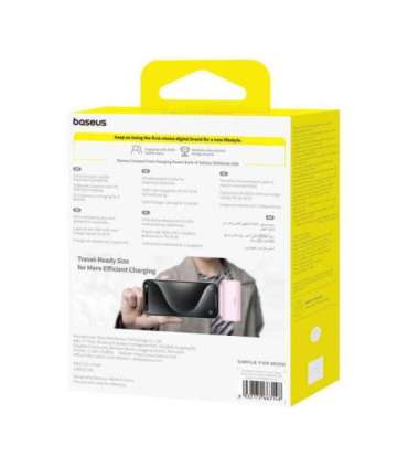 Powerbank OS-Baseus Compact IP 5000mAh 20W (pink)
