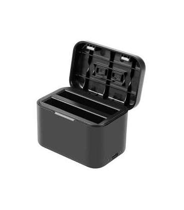 Charging case for batteries and memory cards PULUZ for Insta360 X4 (black)