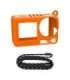 Sunnylife OA5-BHT885-C silicone case with strap for OSMO ACTION 5 PRO (orange)