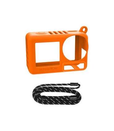 Sunnylife OA5-BHT885-C silicone case with strap for OSMO ACTION 5 PRO (orange)