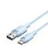 USB 2.0 A to USB-C 3A cable Vention CTNLF 1M (blue)