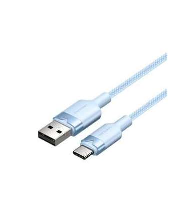 USB 2.0 A to USB-C 3A cable Vention CTNLF 1M (blue)