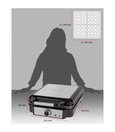 Vahvliküpsetaja ProfiCook PCWA1241