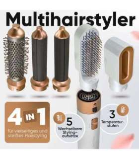 Hot air styler ProfiCare, white-rosé