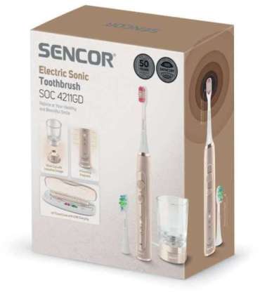 Elektriline hambahari Sencor SOC4211GD, kuldne