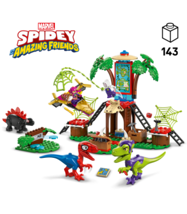 LEGO Spidey ja Gobby raptori lahing puumaja peakorteris