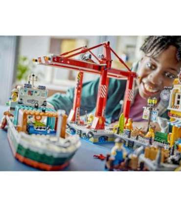 LEGO City Meresadam koos kaubalaevaga