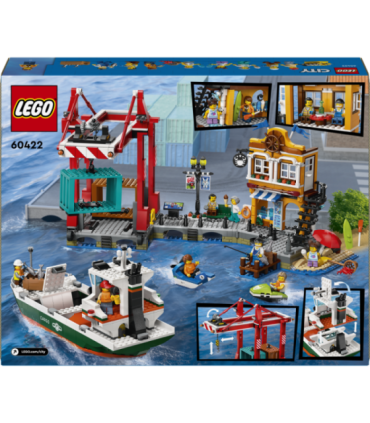 LEGO City Meresadam koos kaubalaevaga