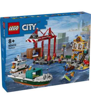 LEGO City Meresadam koos kaubalaevaga