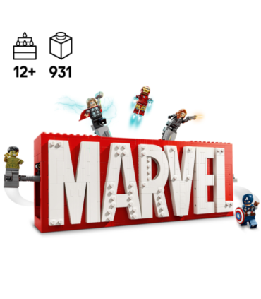 LEGO Super Heroes Marvel logo ja minifiguurid