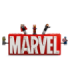 LEGO Super Heroes Marvel logo ja minifiguurid