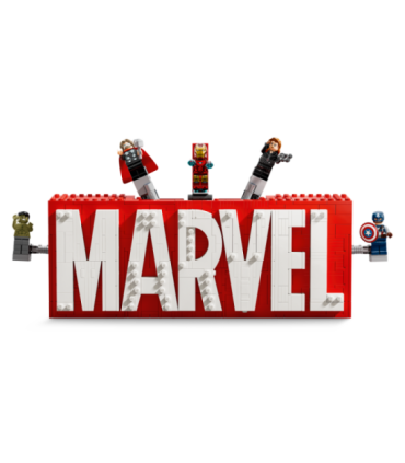 LEGO Super Heroes Marvel logo ja minifiguurid