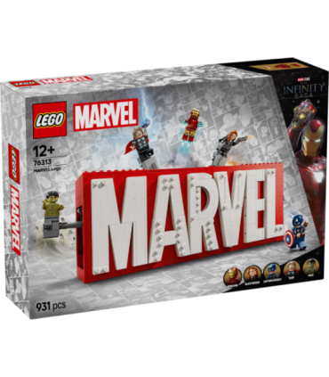 LEGO Super Heroes Marvel logo ja minifiguurid