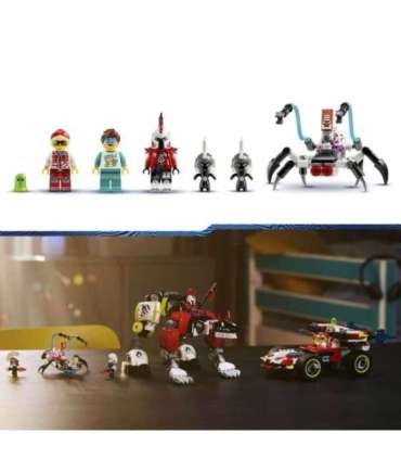 LEGO Dreamzzz Cooperi tiigrirobot ja Zero hot-rod-auto