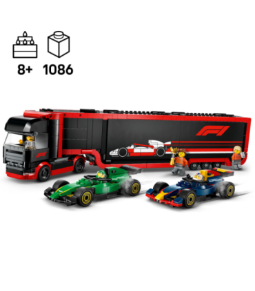 LEGO City F1 veok RB20 ja AMR24 F1 autodega