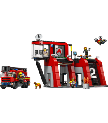 LEGO City Tuletõrjedepoo koos tuletõrjeautoga