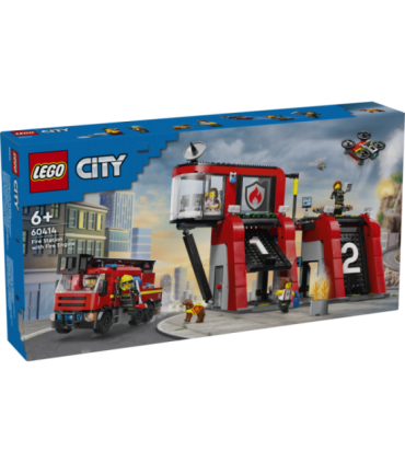 LEGO City Tuletõrjedepoo koos tuletõrjeautoga