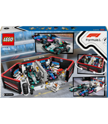 LEGO City F1 garaaž, Mercedes-AMG ja Alpine autod