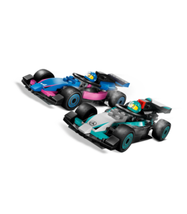 LEGO City F1 garaaž, Mercedes-AMG ja Alpine autod