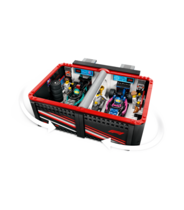 LEGO City F1 garaaž, Mercedes-AMG ja Alpine autod
