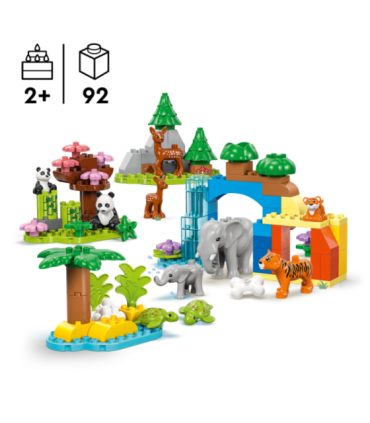 LEGO DUPLO Kolm ühes metsloomade perekonnad.