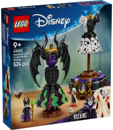 LEGO Disney Maleficenti ja Cruella De Vili kleidid