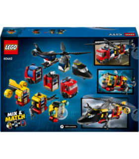 LEGO City Helikopteri, tuletõrjeauto ja allveelaeva remiks