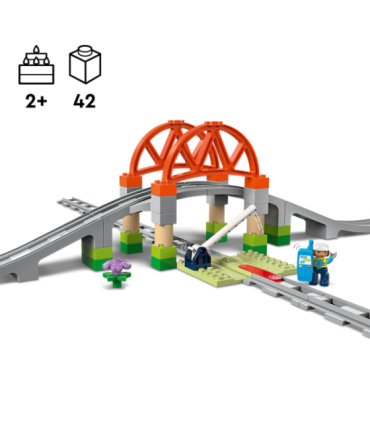 LEGO DUPLO Rongisilla ja -rööbaste laienduskomplekt
