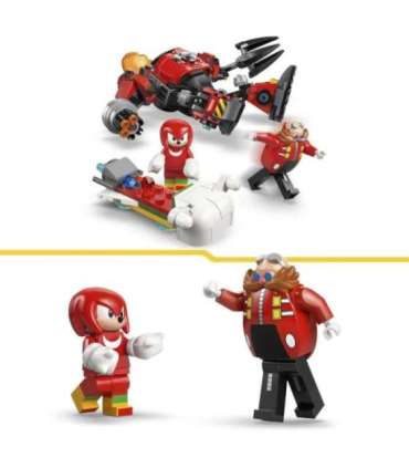 LEGO Sonic Knuckles vs. dr Eggman egg crusher robot