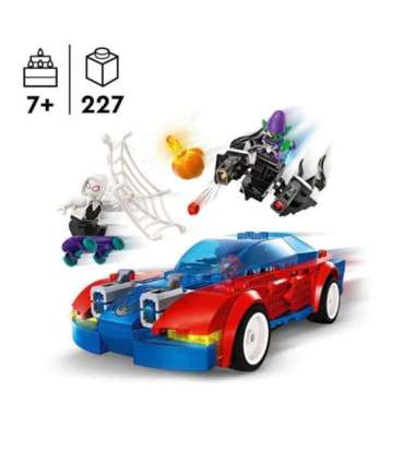 LEGO Super Heroes Spider-Mani võidusõiduauto ja Venom Green Goblin