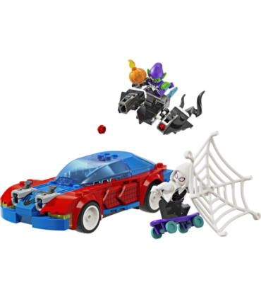 LEGO Super Heroes Spider-Mani võidusõiduauto ja Venom Green Goblin