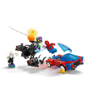 LEGO Super Heroes Spider-Mani võidusõiduauto ja Venom Green Goblin