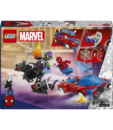 LEGO Super Heroes Spider-Mani võidusõiduauto ja Venom Green Goblin