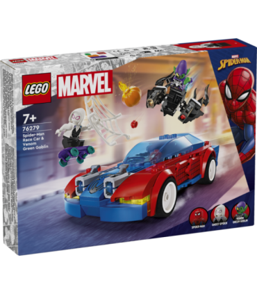LEGO Super Heroes Spider-Mani võidusõiduauto ja Venom Green Goblin